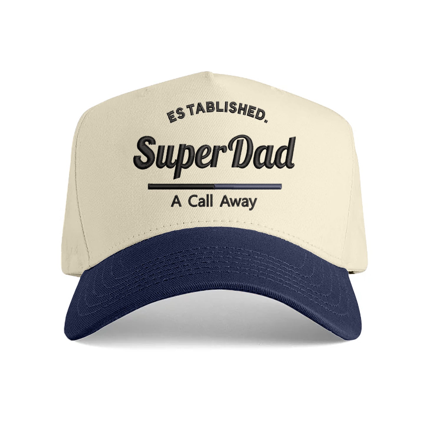 Navy Blue on Natural